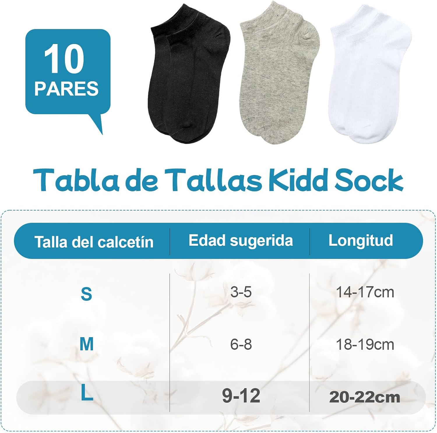 Thumbnail 2 de Soleeya calcetines tobilleros niños 10 pares