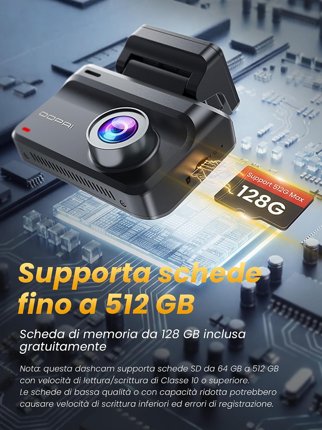 Thumbnail 6 de DDPAI Z50 Pro dashcam auto 4K+1080P con WiFi 6 5 GHz, GPS e 48 ore di monitoraggio in parcheggio