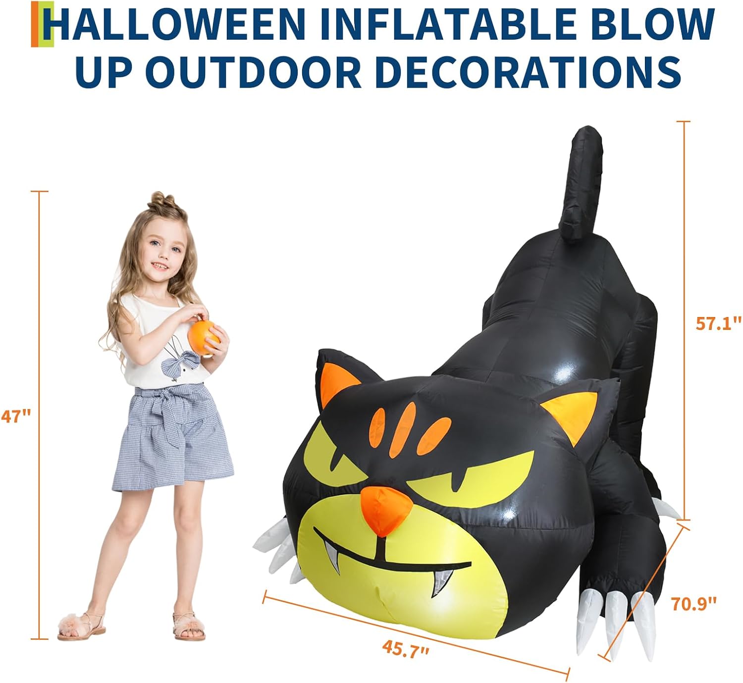 Detalle de WildVenture inflatable Halloween decoration 7 ft