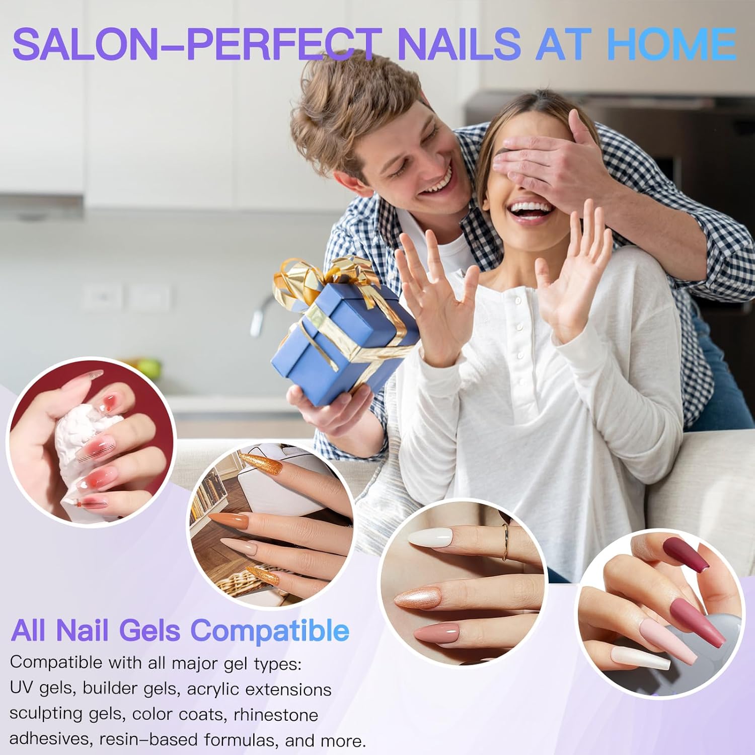 Thumbnail 4 de 320W UV-LED Nagellampe mit 66 LEDs, 4 Timer & Low-Heat-Modus (Nagelstudio & Zuhause)