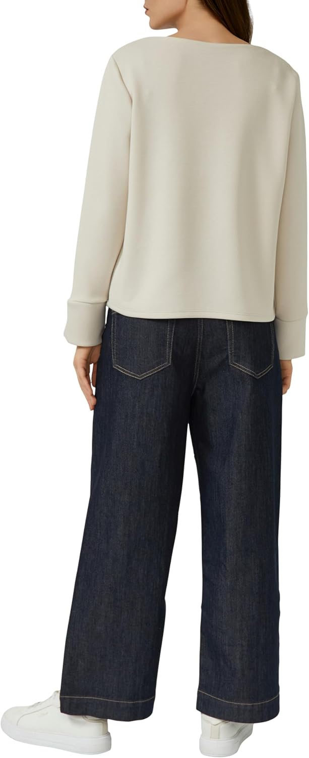 Thumbnail 1 de s.Oliver T-Shirt aus Baumwolle mit Label-Print – relaxt fit, U-Boot-Ausschnitt
