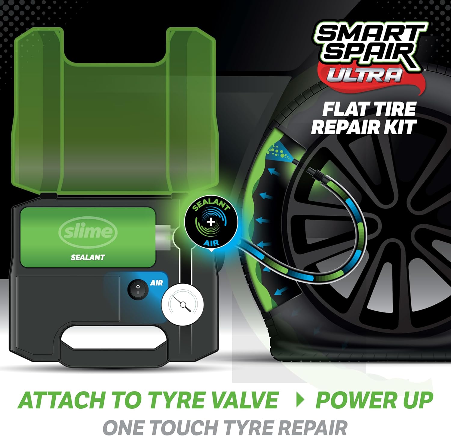 Detalle de Slime 50159 Flat Tyre Repair Kit – Smart Repair Ultra