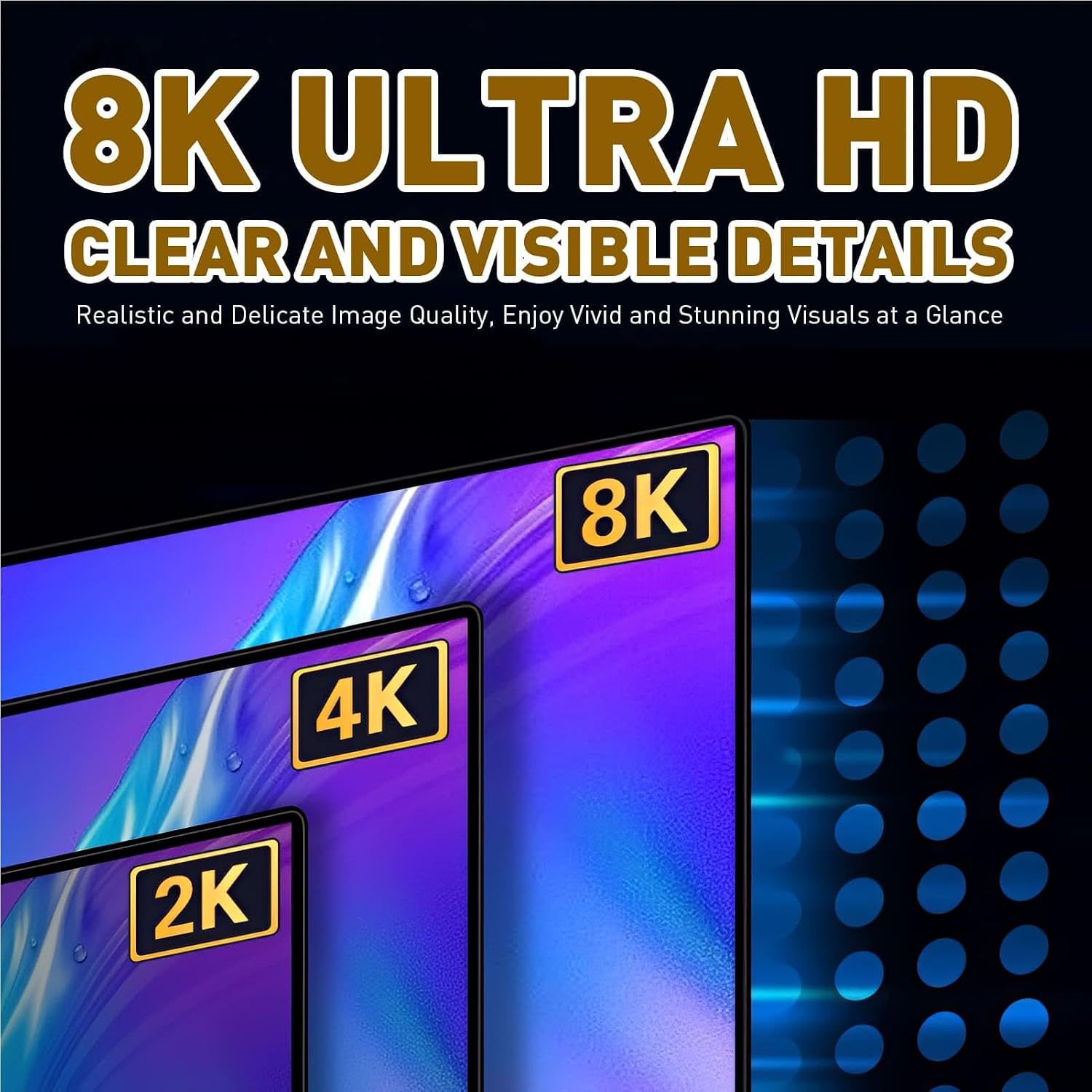 Detalle 2 de Zernavith 2Pcs Right Angle HDMI Adapter 8K | HDMI 2.1 90°/270° Combo