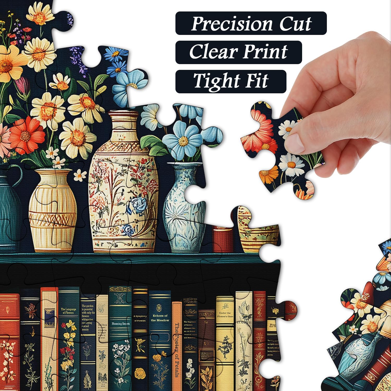 Thumbnail 2 de PICKFORU Wildflower Pages Puzzle 1000 pieces 🧩