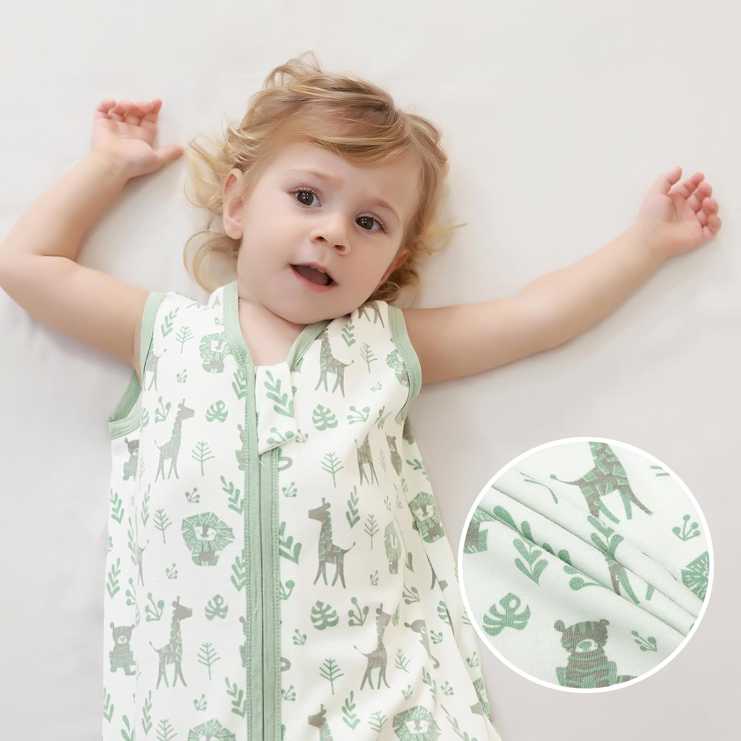 Thumbnail 6 de Mosebears 2-Pack Baby Summer Sleeping Bag, 0.5 Tog, 100% Cotton – Breathable and Safe