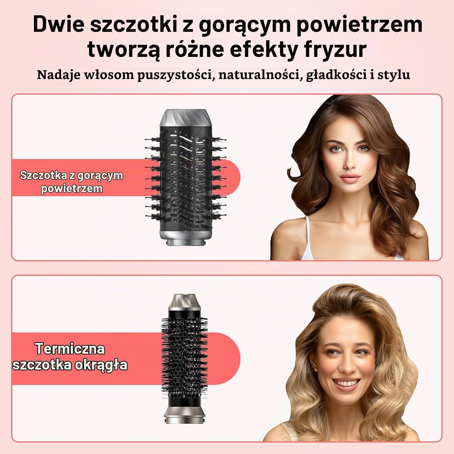 Detalle 1 de OHFAMO Multistyler – lokówka i suszarka jonowa 1000 W z wymiennymi końcówkami