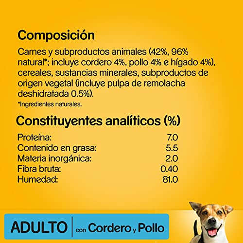 Detalle 2 de Pedigree Comida húmeda Paté cordero y pollo 300 g
