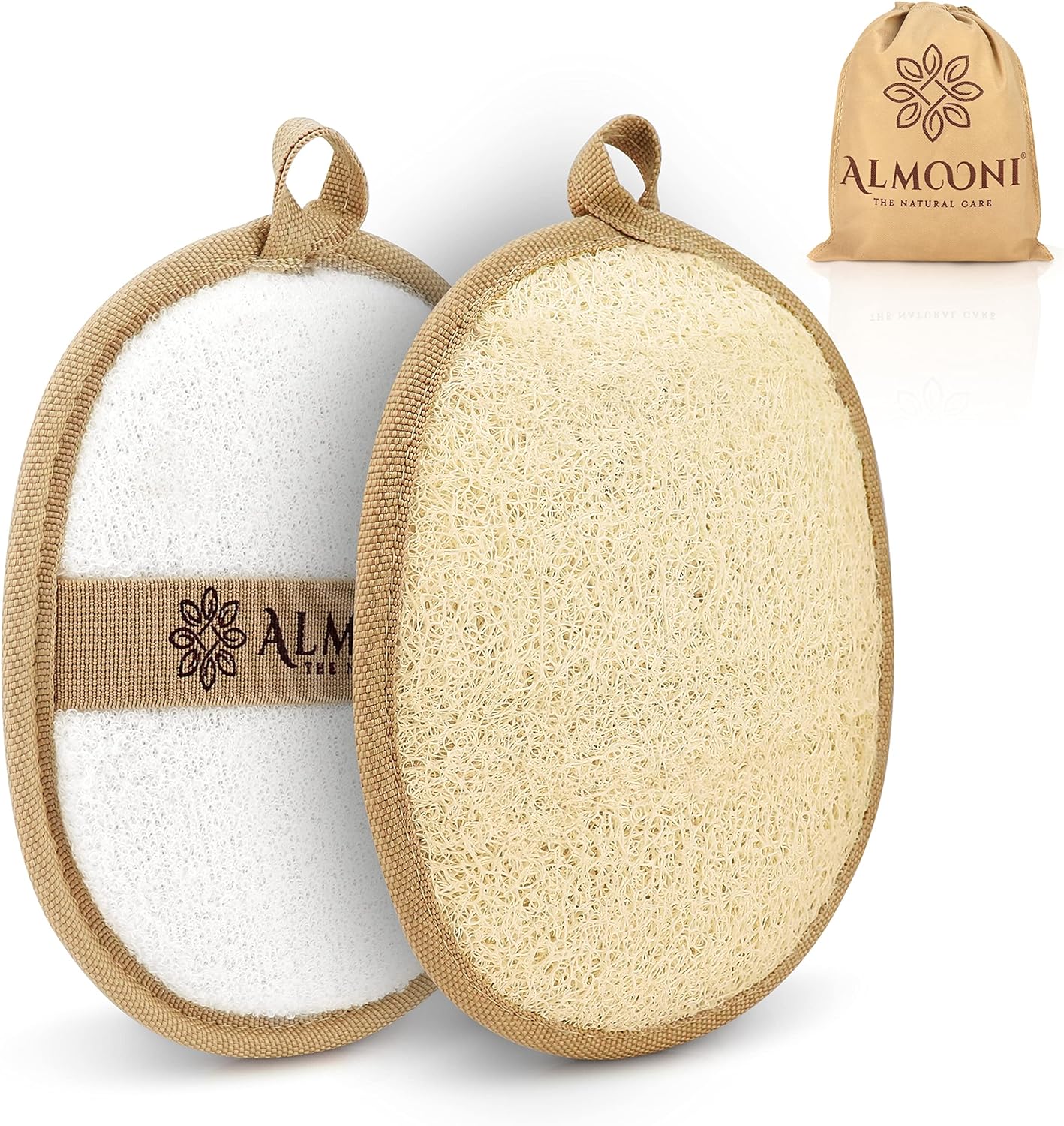 Almooni Natural Loofah 2-pack
