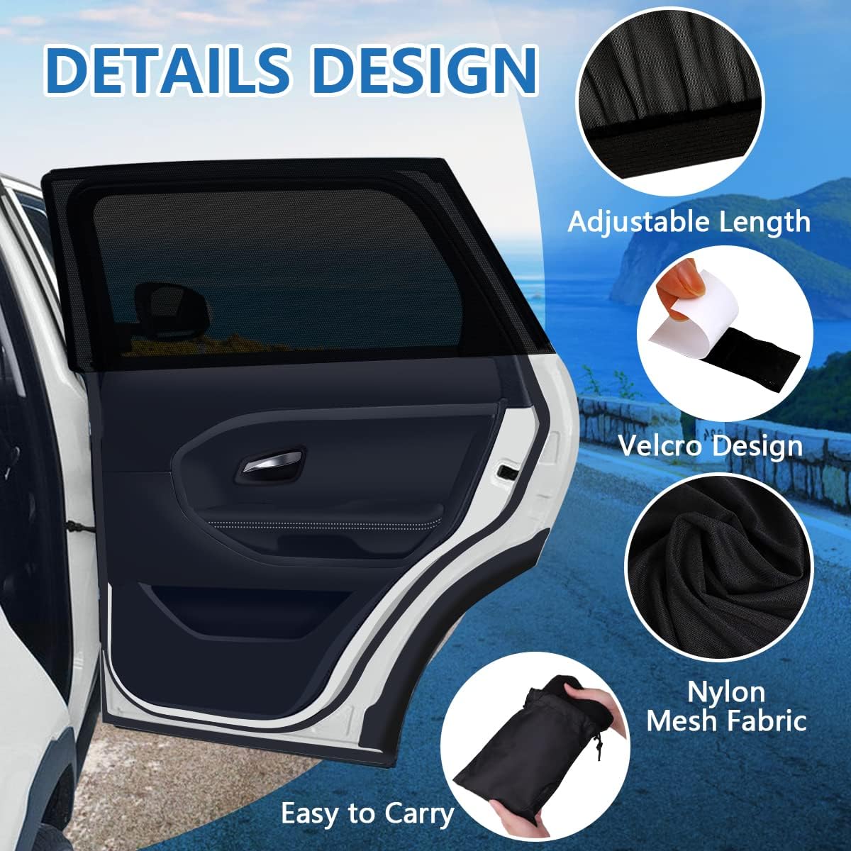 Thumbnail 2 de BEGKYA Baby Car Window Shades UV