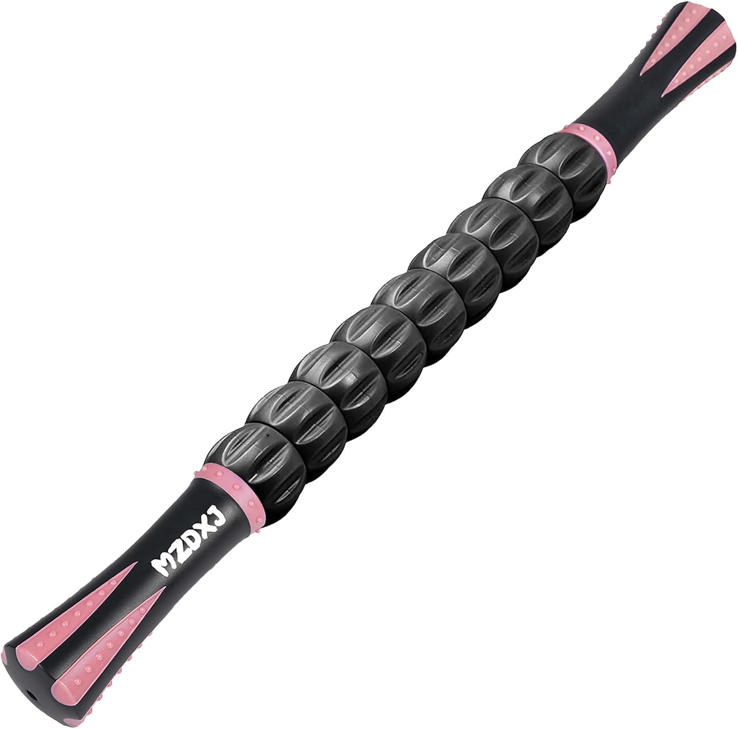 MZDXJ Muscle Roller Massage Stick for Deep-Tissue Muscle and Fascia Care, Pink/Black