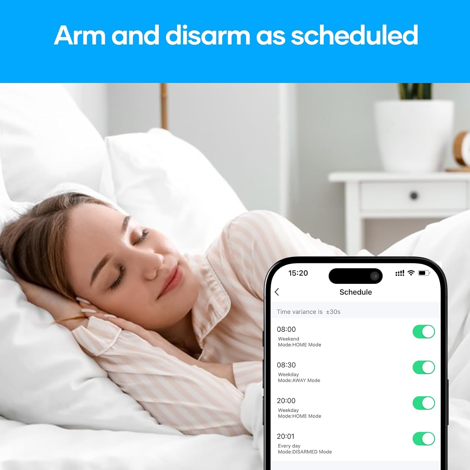 Thumbnail 5 de AGSHOME Allarme Casa Senza Fili da 15 pezzi con Wi‑Fi e app (sirena 120 dB), compatibile Alexa