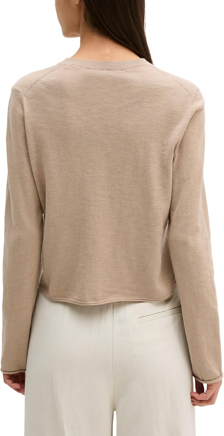 Detalle de Marc O'Polo Slub-Cardigan Regular aus Organic Cotton-Leinen-Mix