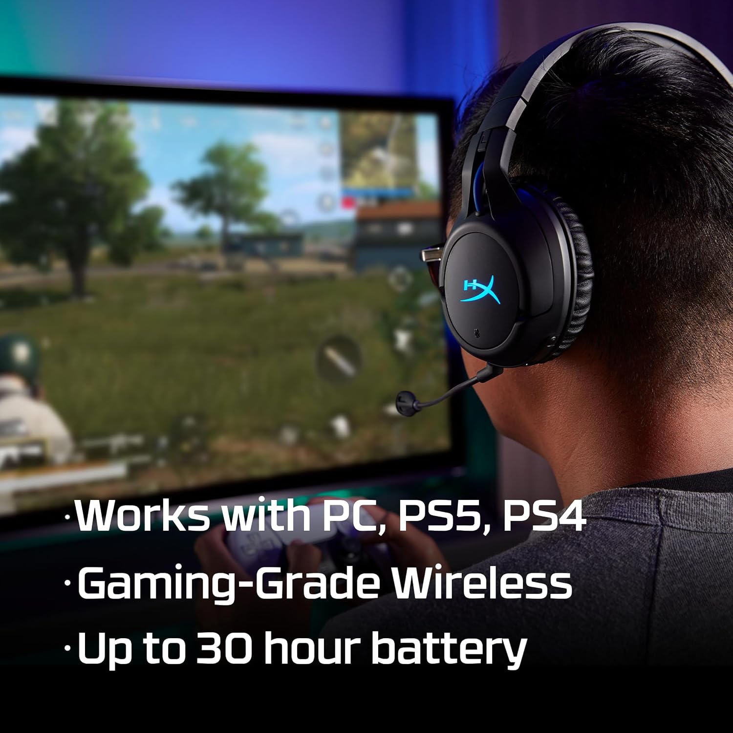 Detalle de HyperX Cloud Flight 4P5H6AA Wireless Gaming Headset for PS5 and PS4