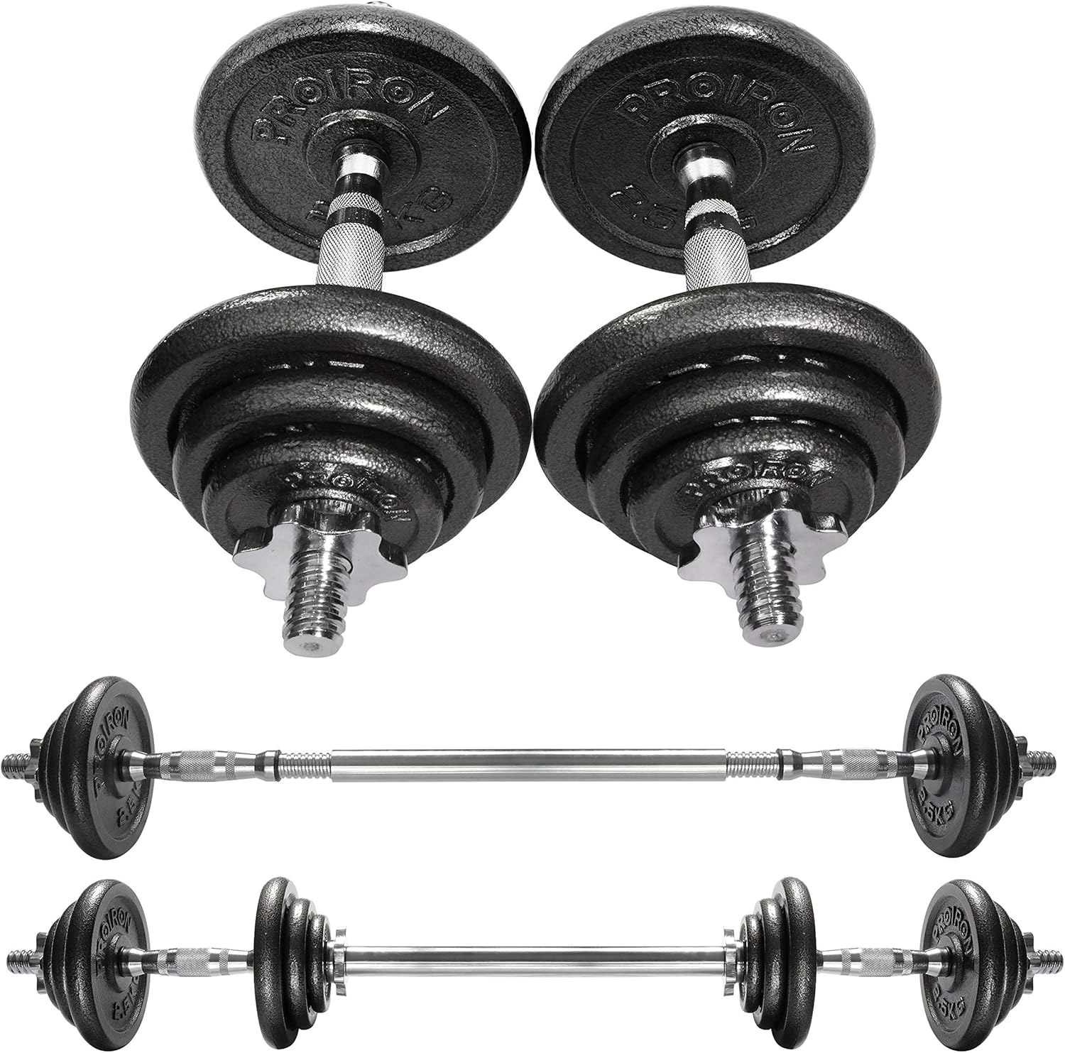 Detalle de PROIRON 20kg/30kg Adjustable Dumbbells Set for Home Fitness