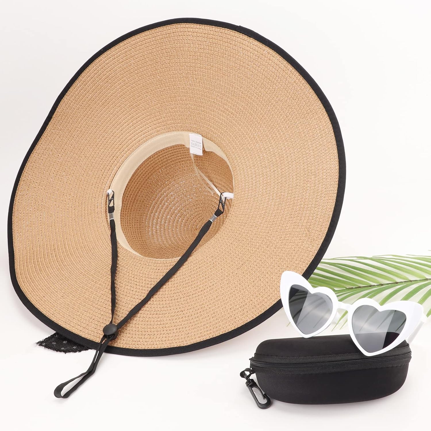 Thumbnail 6 de DRESHOW Femme Capeline Chapeau de Paille Large Bord