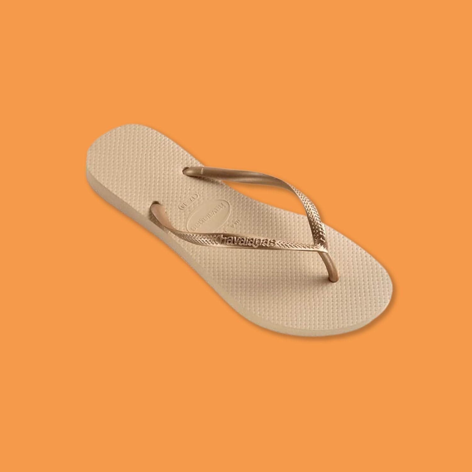 Detalle de Havaianas Slim Damen-Badelatschen mit texturierter Sohle für Grip und Halt
