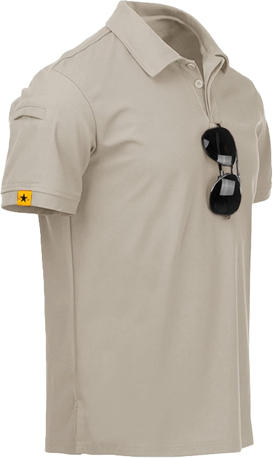 Detalle de ZITY 5 Pack Polo Uomo Manica Corta: polo sportiva traspirante ad asciugatura rapida