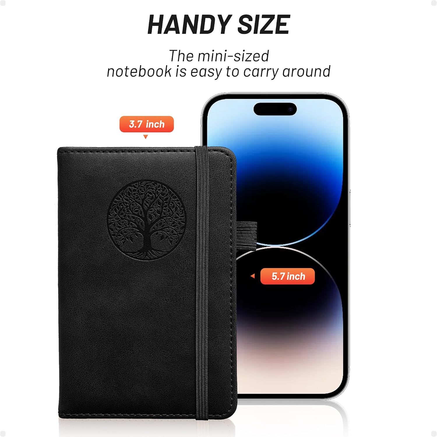 Detalle 1 de BIYUNRO Pocket Notebook, A6