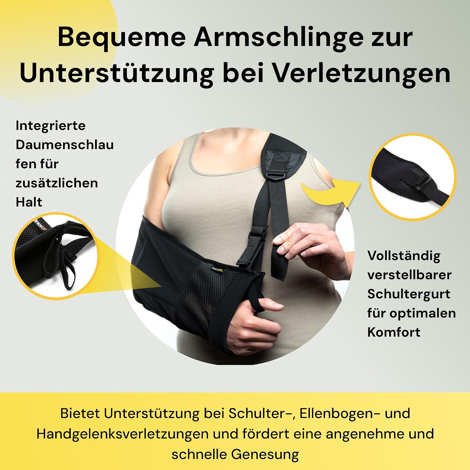 Detalle 2 de BraceUP Armschlinge für Schulter, 1 Stück