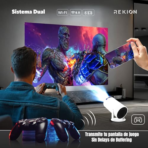 Detalle 2 de REKION Super Pack Mundial: Proyector HY.300 Pro 4K con Pantalla de 60" y Android 13
