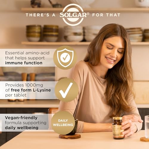Thumbnail 6 de SOLGAR Lysine 1000 mg, 50 Vegicaps – L-Lysine Supplement
