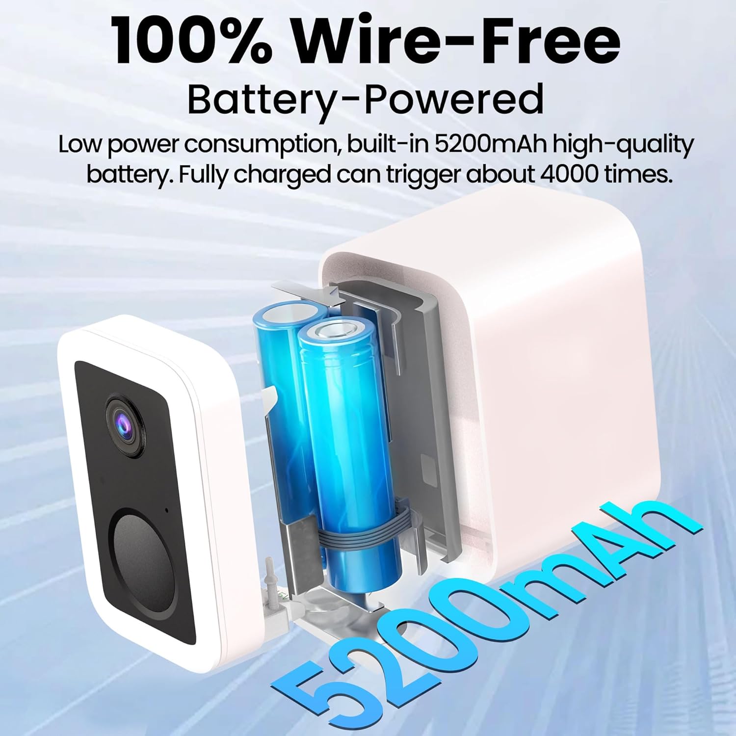 Thumbnail 1 de Funstorm 2K Wireless Security Camera Outdoor (Dual-Band WiFi, Battery Powered) with Spotlight & Siren