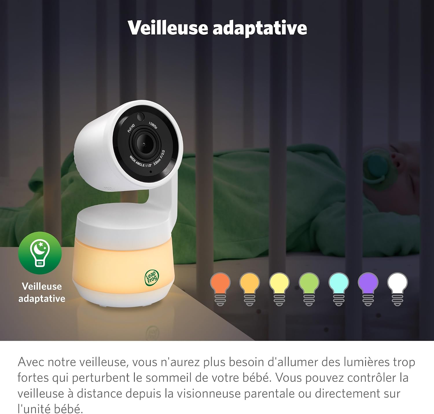 Thumbnail 4 de LeapFrog LF925HD Baby Monitor avec caméra 720p, Wi‑Fi