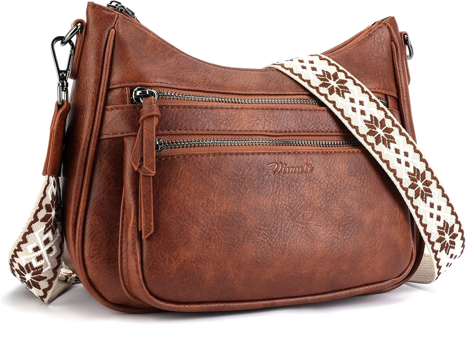 Thumbnail 6 de VIMUTI Cross Body Bag Women: Lightweight, Vegan PU Leather, Adjustable Wide Strap