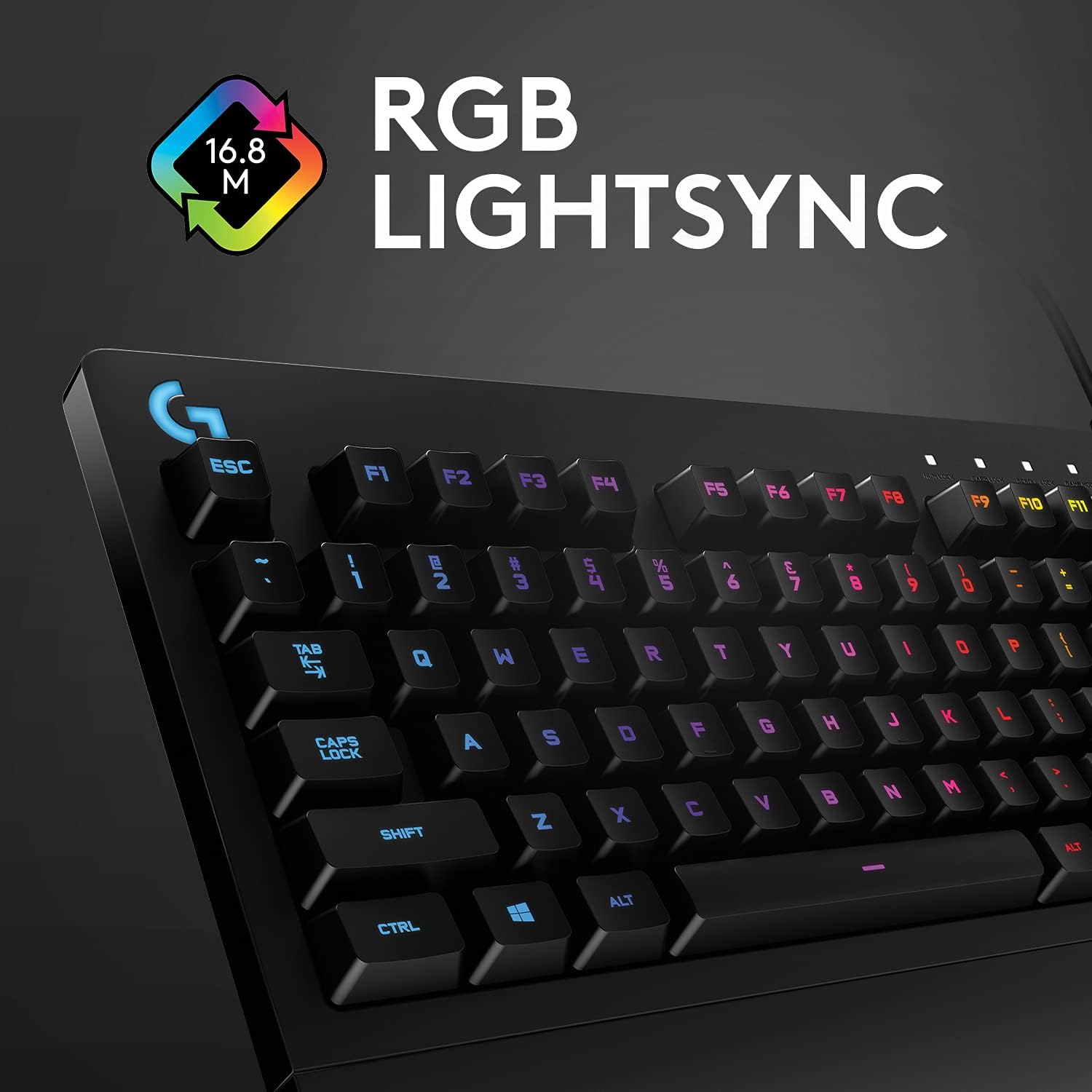 Thumbnail 4 de Logitech G G213 Prodigy Teclado Gaming RGB LIGHTSYNC con teclas retroiluminadas y controles multimedia (QWERTY ES, negro)