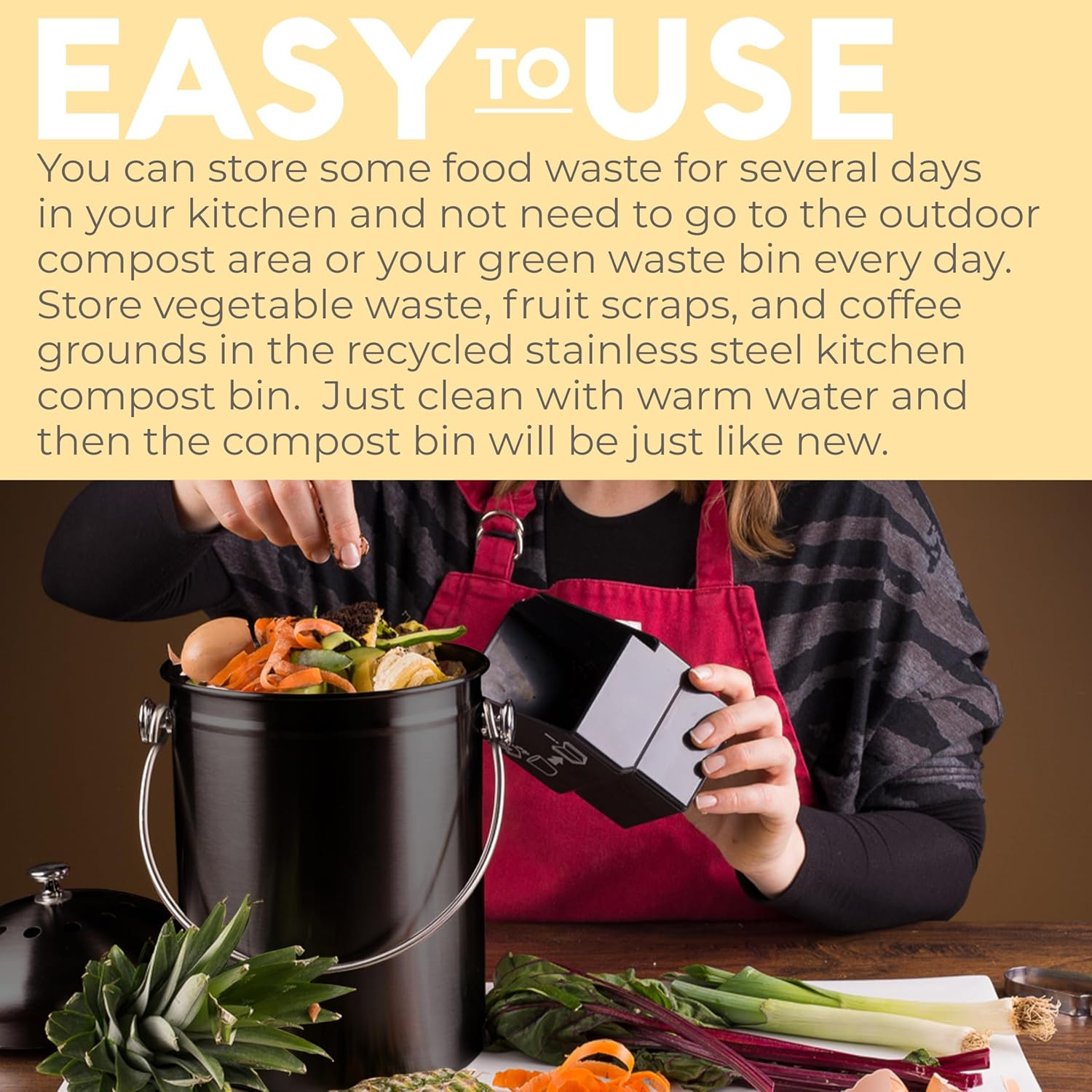 Thumbnail 5 de EPICA Countertop Compost Bin 1.3 Gallon ๐