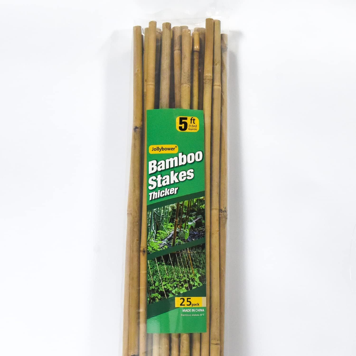Detalle 2 de Jollybower BambooStake-CA Bamboo Garden Stakes, 25-Pack, 0.47–0.55-Inch Diameter