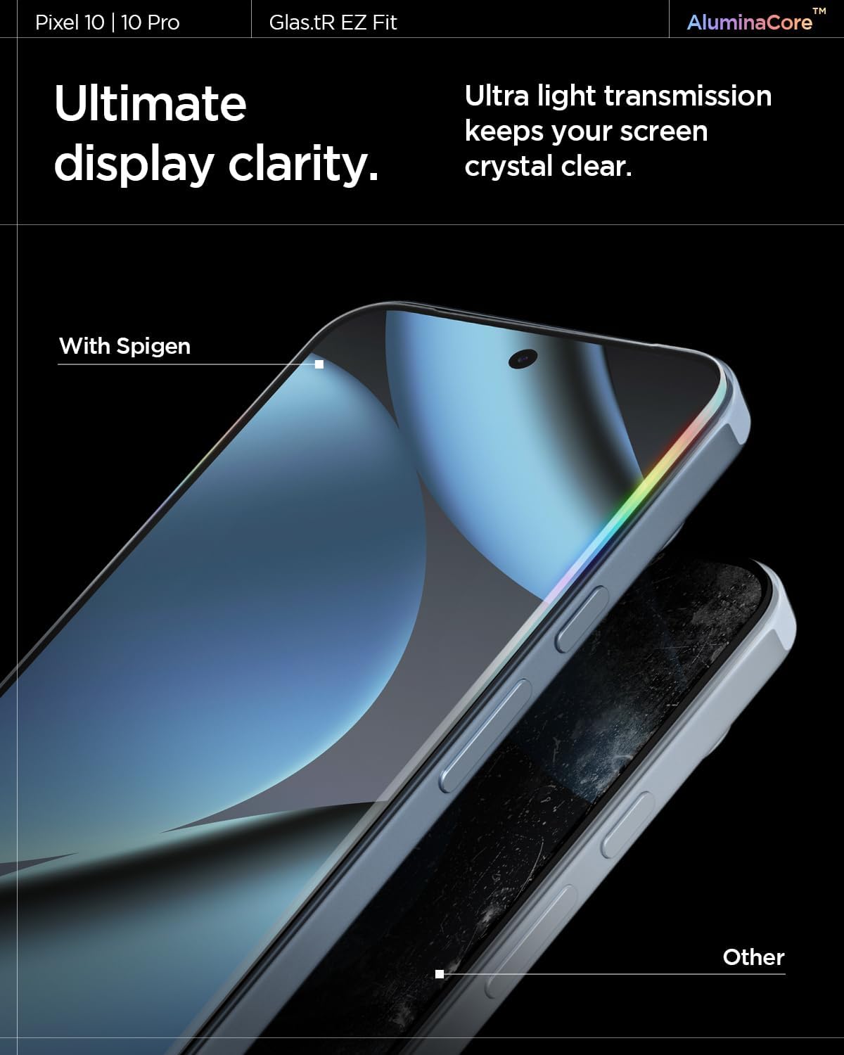 Thumbnail 4 de Spigen Glas.tR EZ Fit Verre trempé pour Google Pixel (9 / 9 Pro / 10 / 10 Pro) – kit d’installation inclus