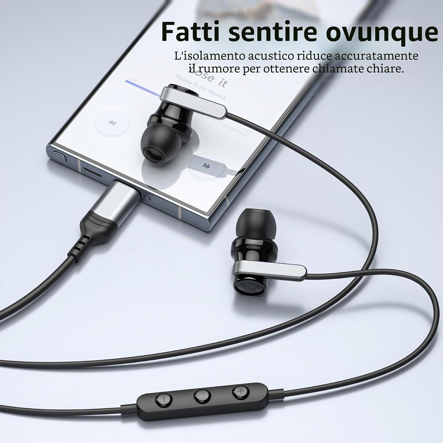 Detalle de Cuffie USB-C con microfono Type C, Hi-Fi