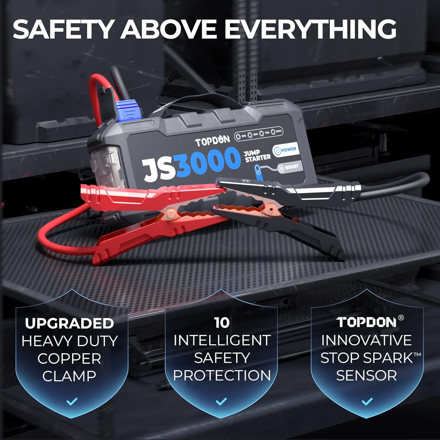 Thumbnail 6 de TOPDON JS3000 3000A jump starter power pack