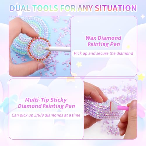 Detalle de Qichan 48 Colours Bedazzling Kit: 40,000 Resin Rhinestones (3 mm) for DIY Sparkle