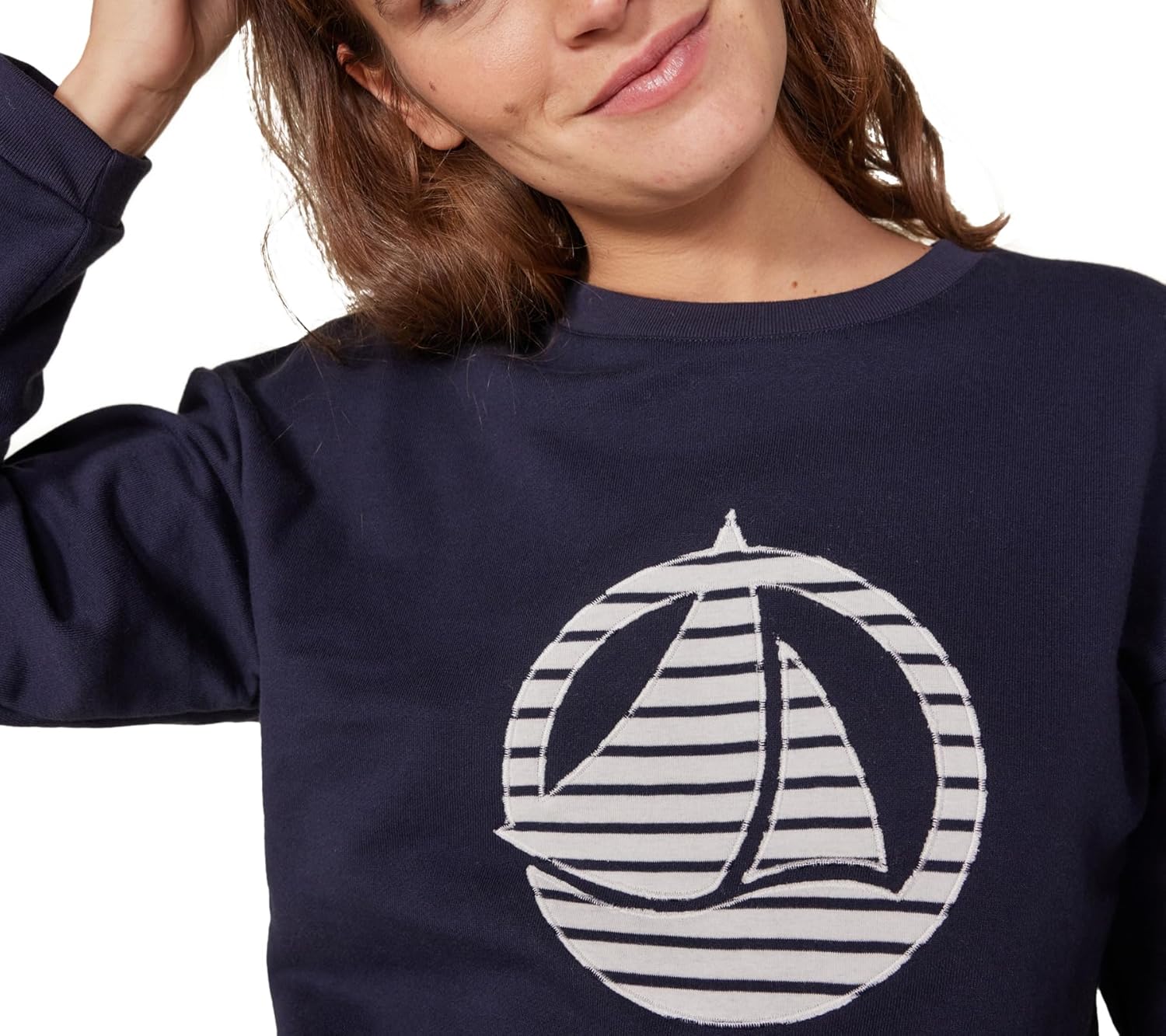 Thumbnail 3 de Sweatshirt manches longues femme en laine Petit Bateau