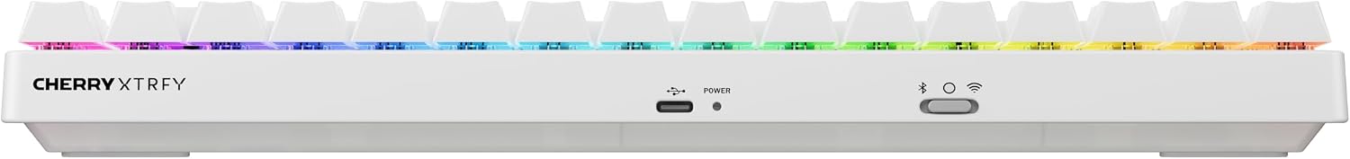 Detalle 1 de CHERRY XTRFY K33 Compact Wireless – klawiatura 75% RGB, IP54, układ FR AZERTY