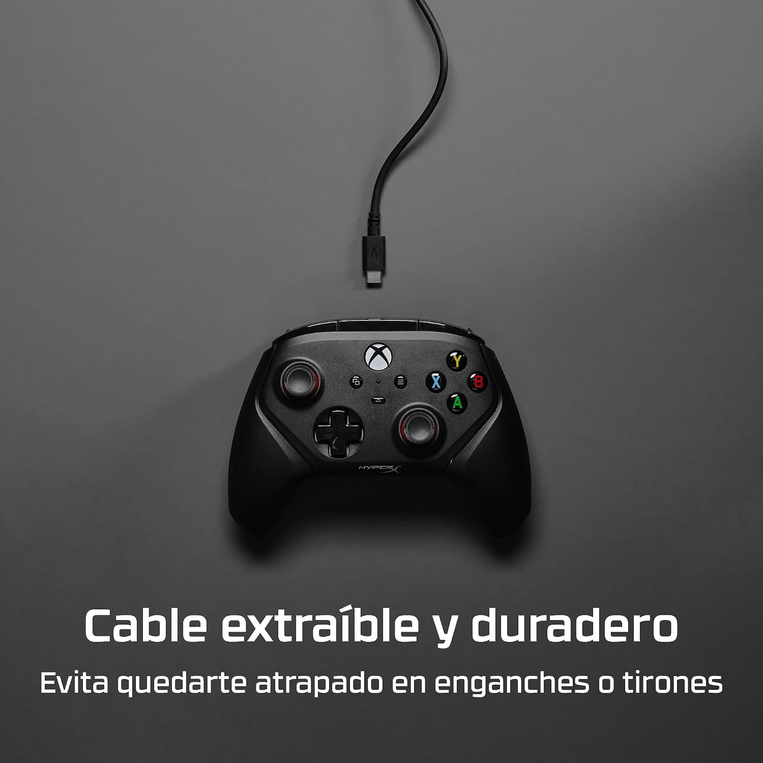 Thumbnail 5 de HyperX Clutch Gladiate: Mando Xbox con cable y audio