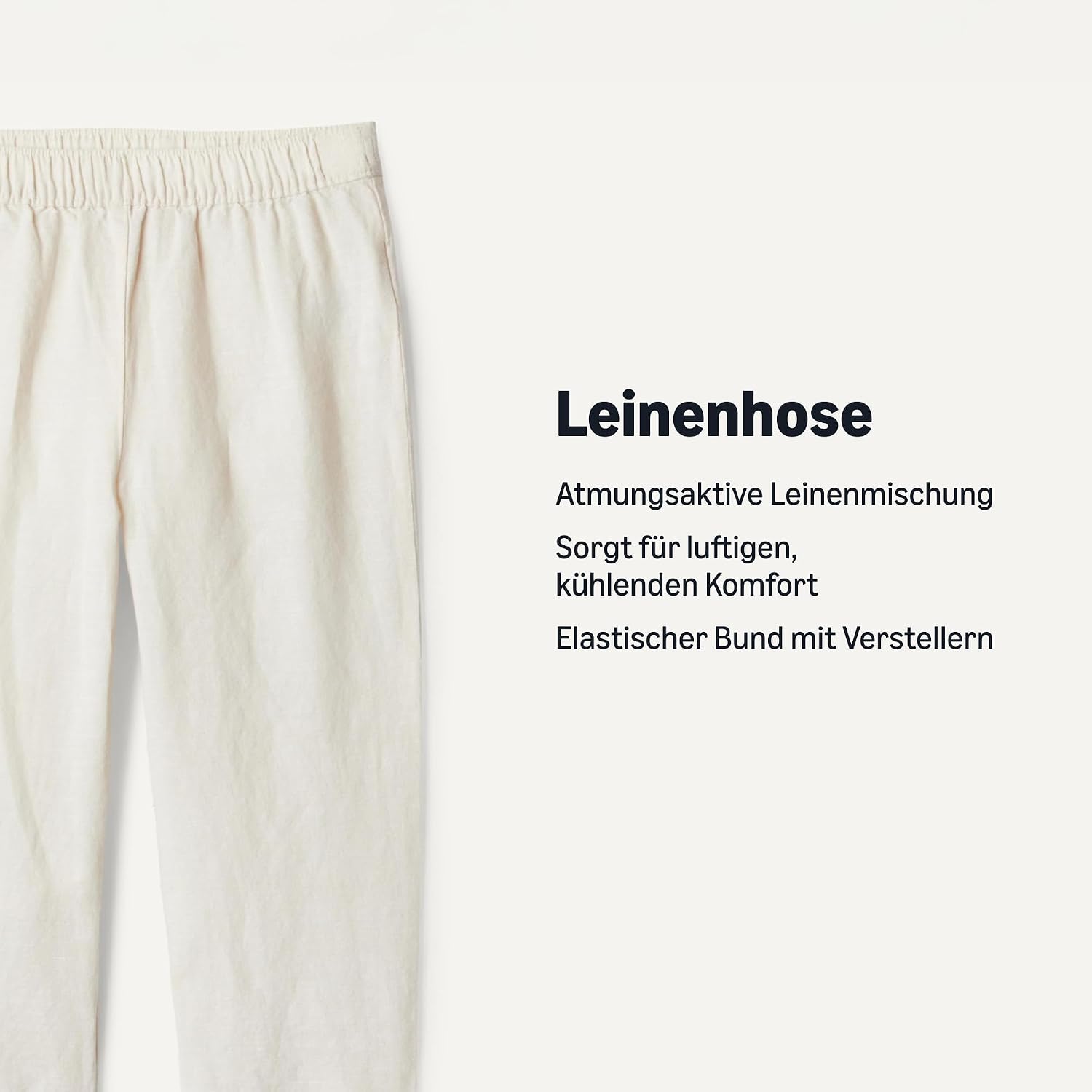 Detalle 2 de Amazon Essentials x Sofia Grainge Baby-Hose aus Baumwoll-Leinen-Mischgewebe, zum Hineinschlüpfen