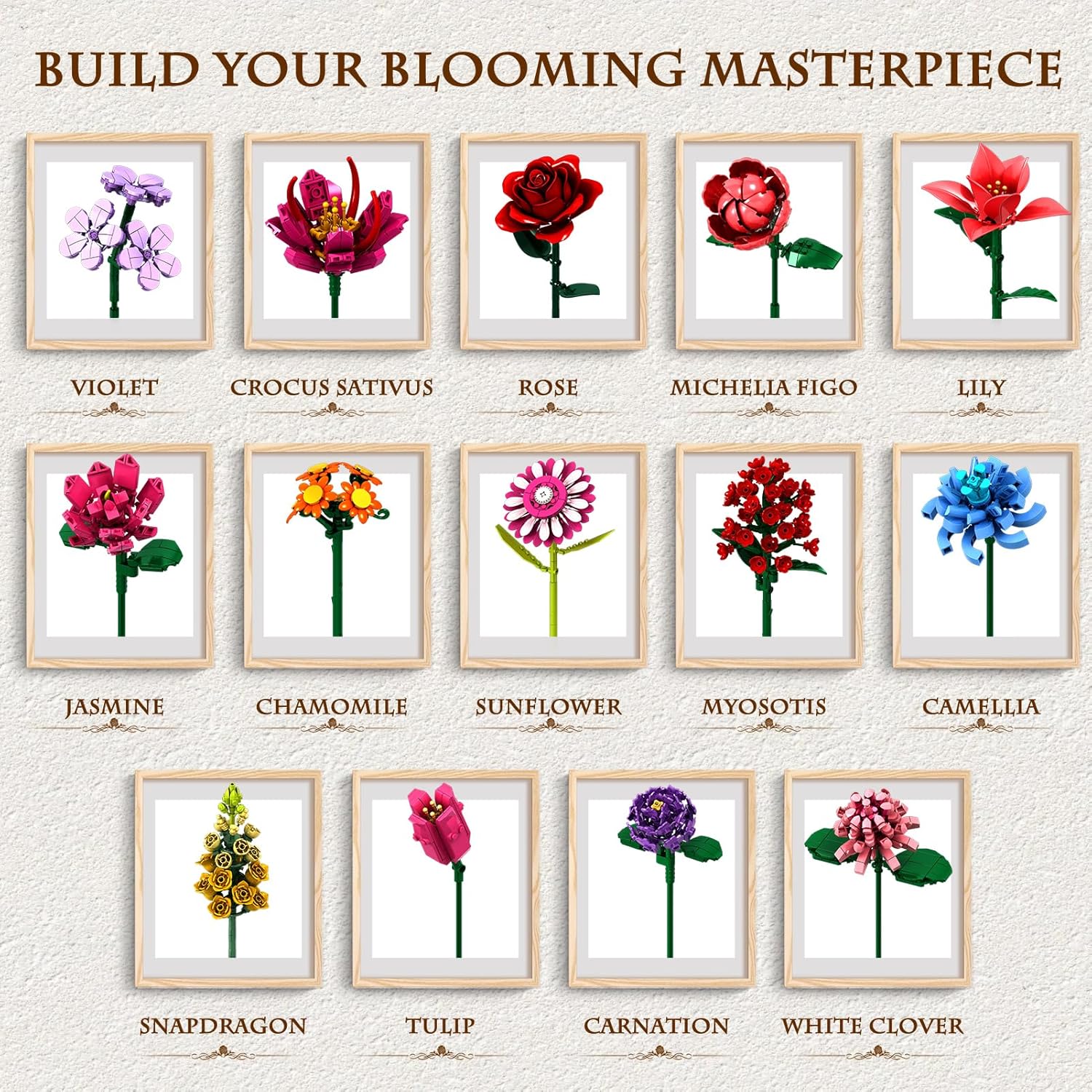 Thumbnail 6 de Blumen-Bausteine-Set 1351 Teile