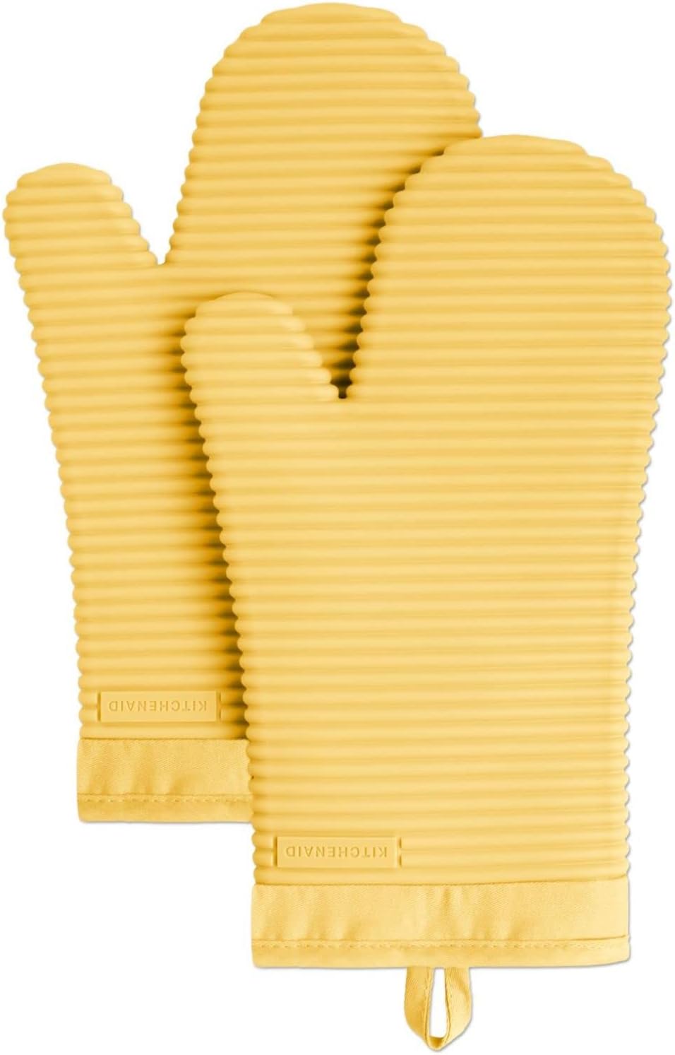 Thumbnail 3 de KitchenAid Ribbed Silicone Oven Mitts 2-Pack