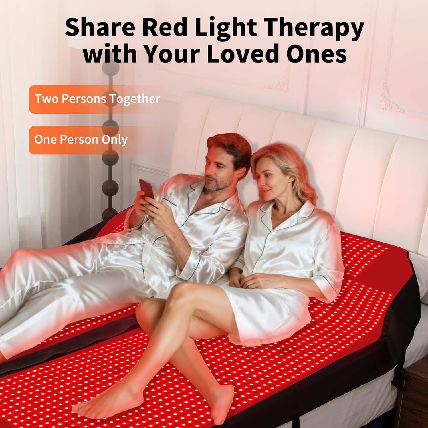 Thumbnail 5 de Red Light Therapy Mat for Full Body with 2704 LEDs (660nm/850nm) – 73x36 inches