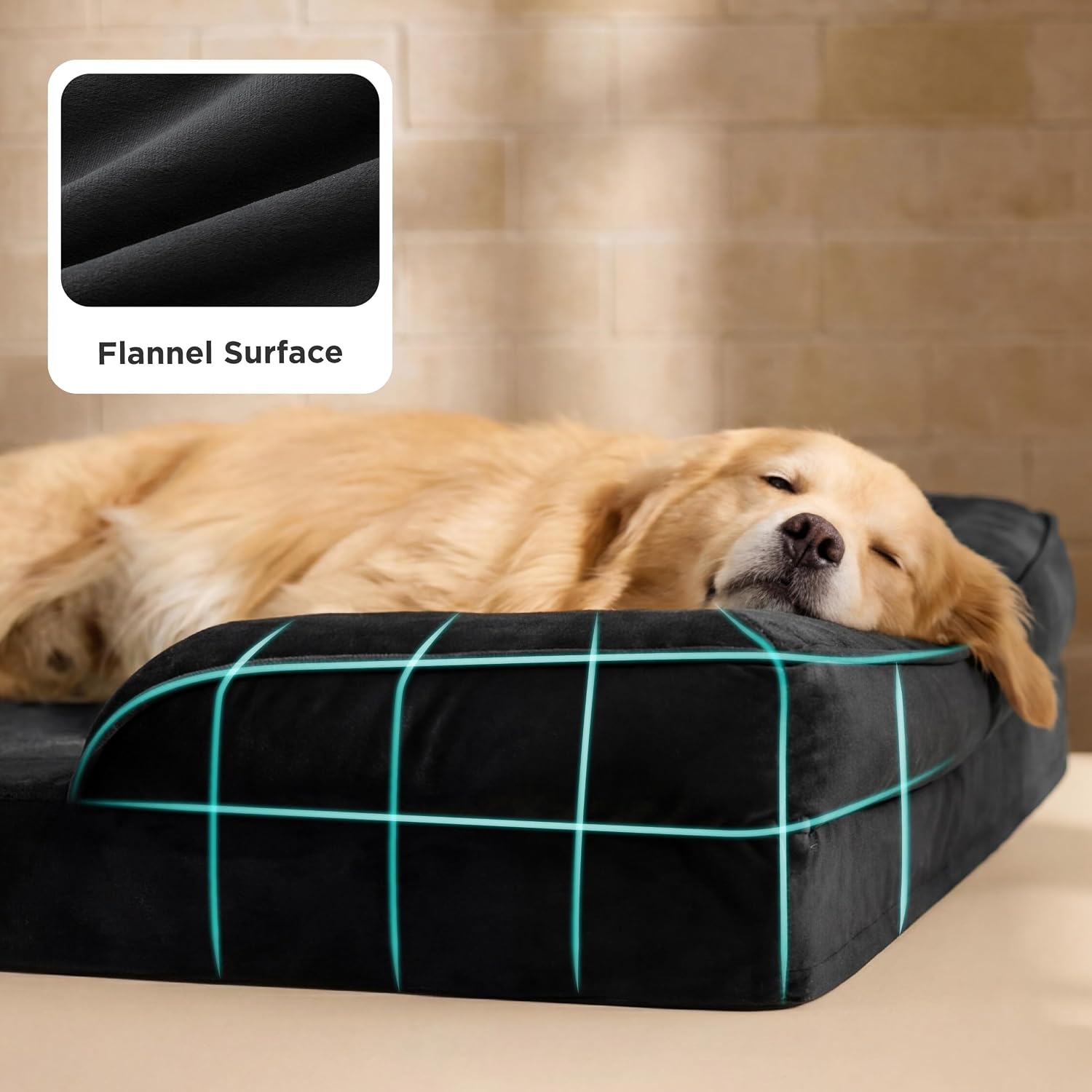Thumbnail 5 de Bedsure Extra Large Dog Sofa Bed 122x89x20cm