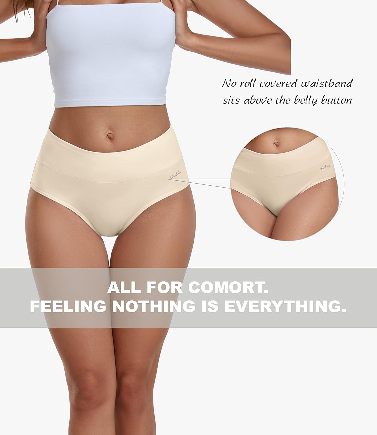 Thumbnail 3 de coskefy High Waisted Cotton Panties 5-Pack