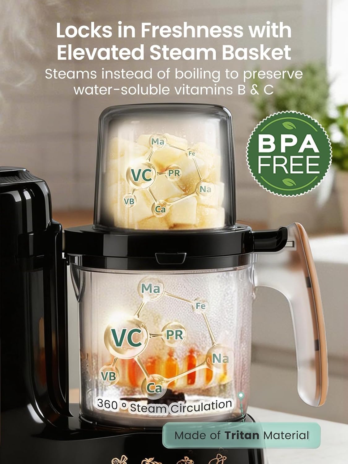 Detalle de Grownsy Baby Food Maker with Tritan Bowl