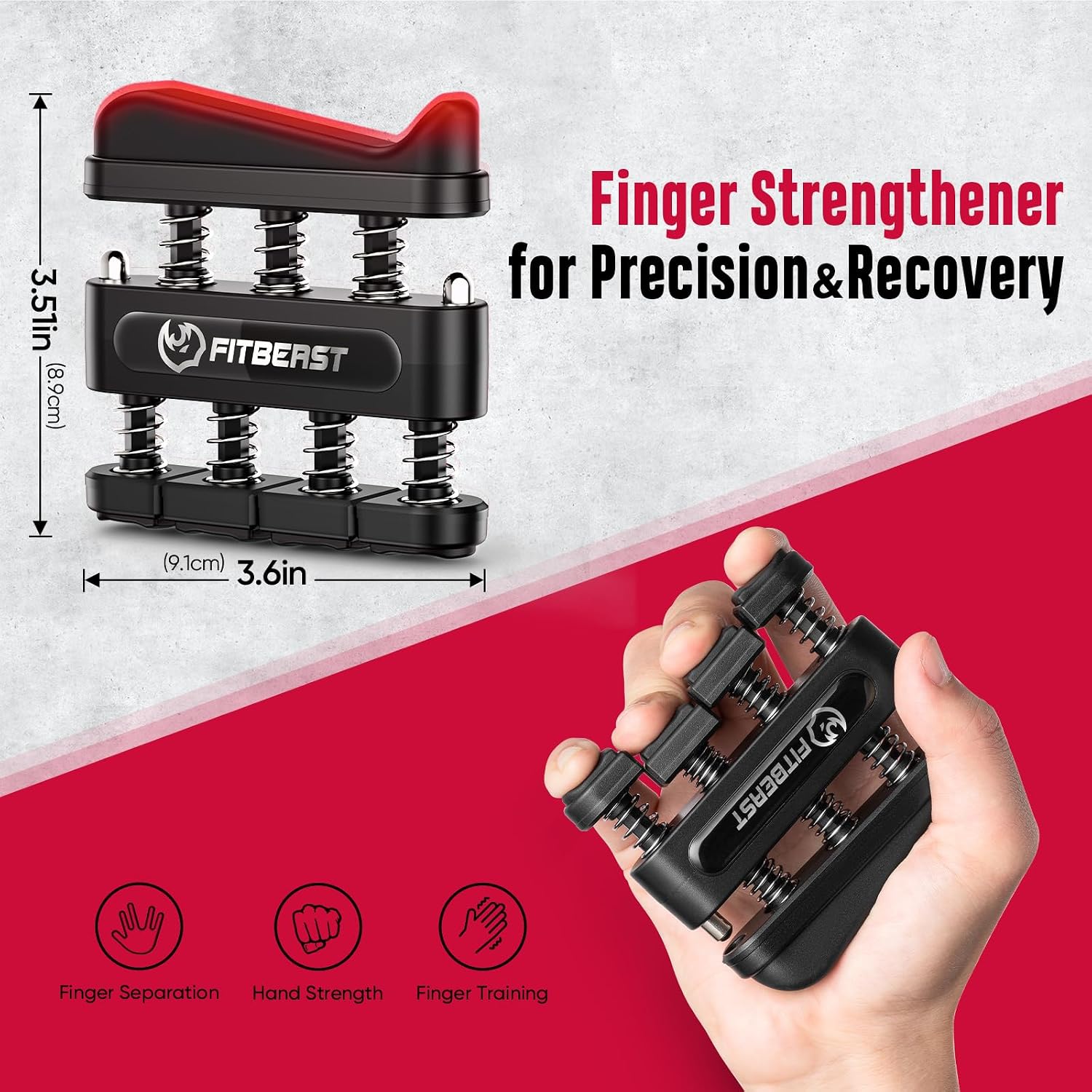 Detalle 2 de FitBeast Grip Strength Trainer Kit with Adjustable 10-160 lbs Resistance