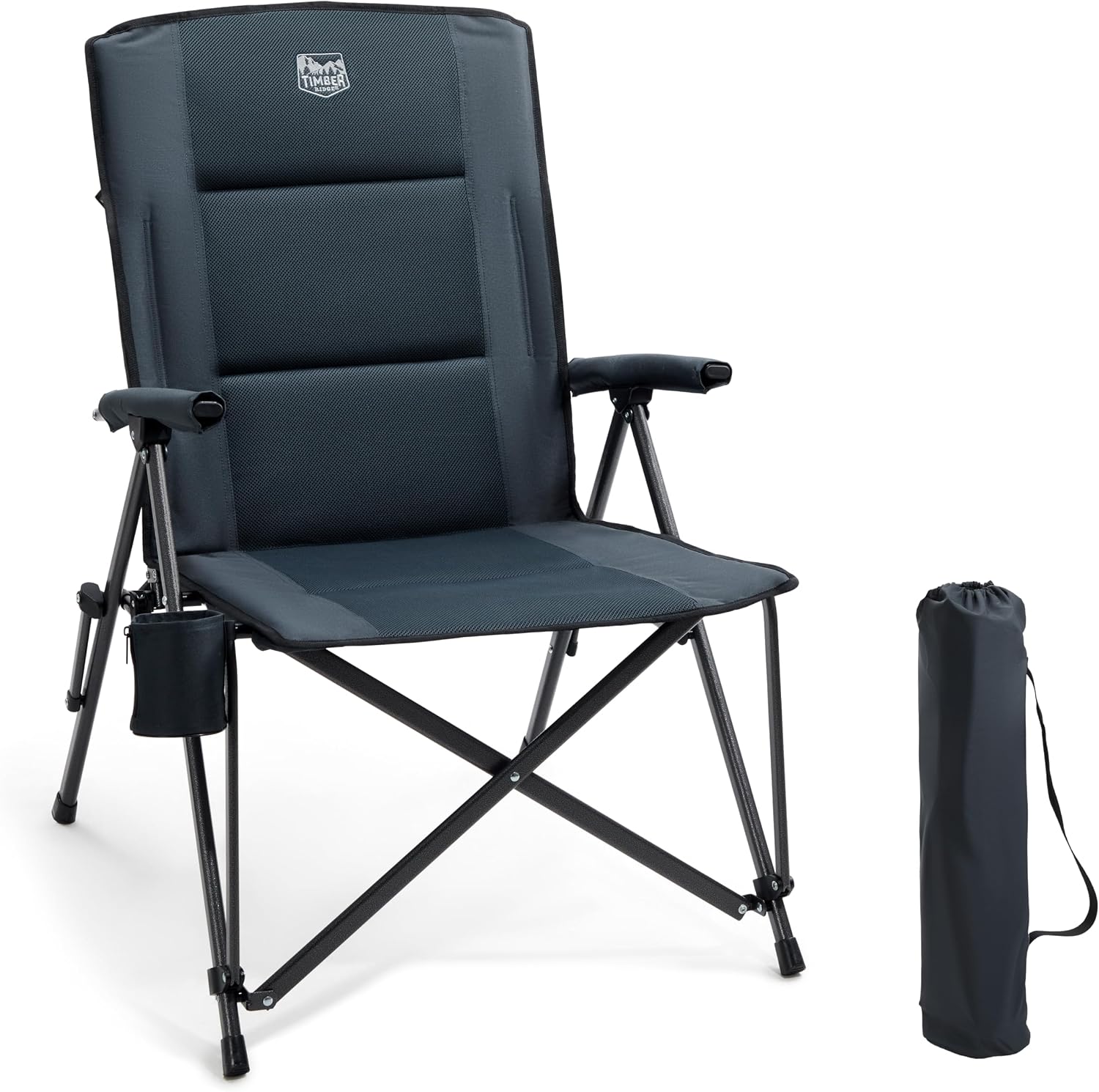 Detalle de TIMBER RIDGE High Camping Chair 150kg