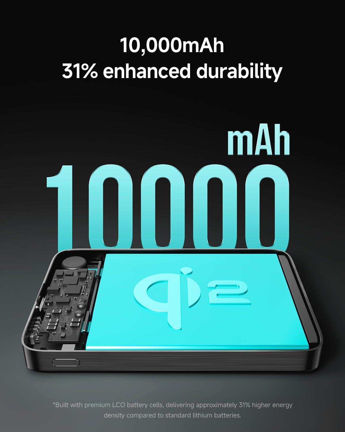 Detalle 2 de Neoseek Qi2 15W Batterie Externe 10000mAh