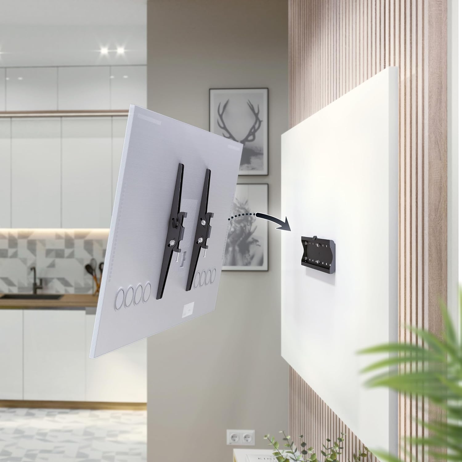 Detalle 2 de RICOO N2144 Soporte TV pared 32-65