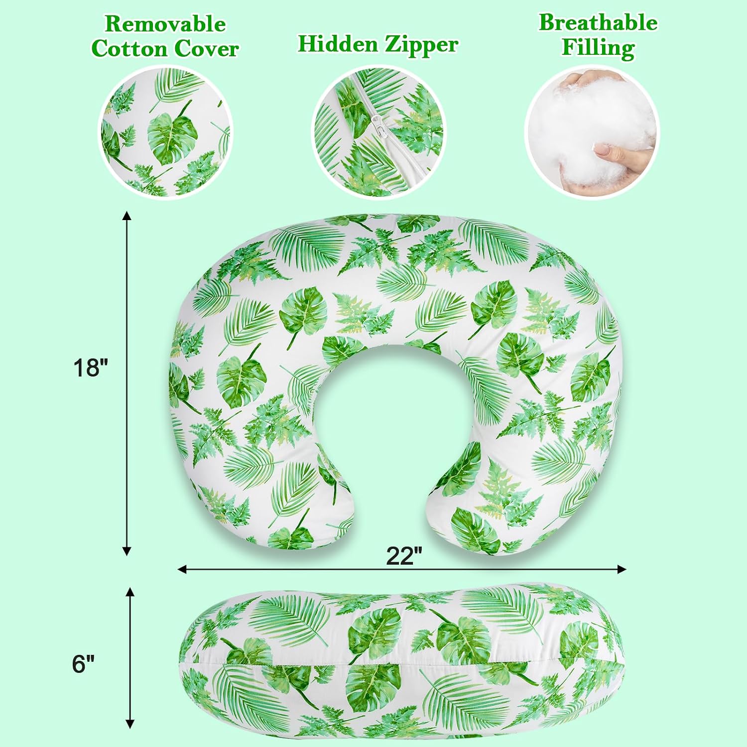 Thumbnail 6 de LLCJYYCY NP001 Nursing Pillow with Breathable Filling and Cotton Cover